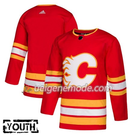 Kinder Eishockey Calgary Flames Trikot Blank Adidas Alternate 2018-19 Authentic